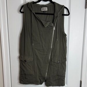 BKE Khaki Green Hooded Vest
